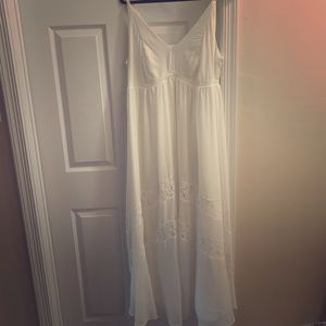 Torrid White Lace Maxi Dress